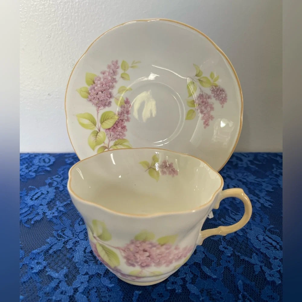 Rosina Queen's Fine Bone China Floral Teacup and Saucer Set